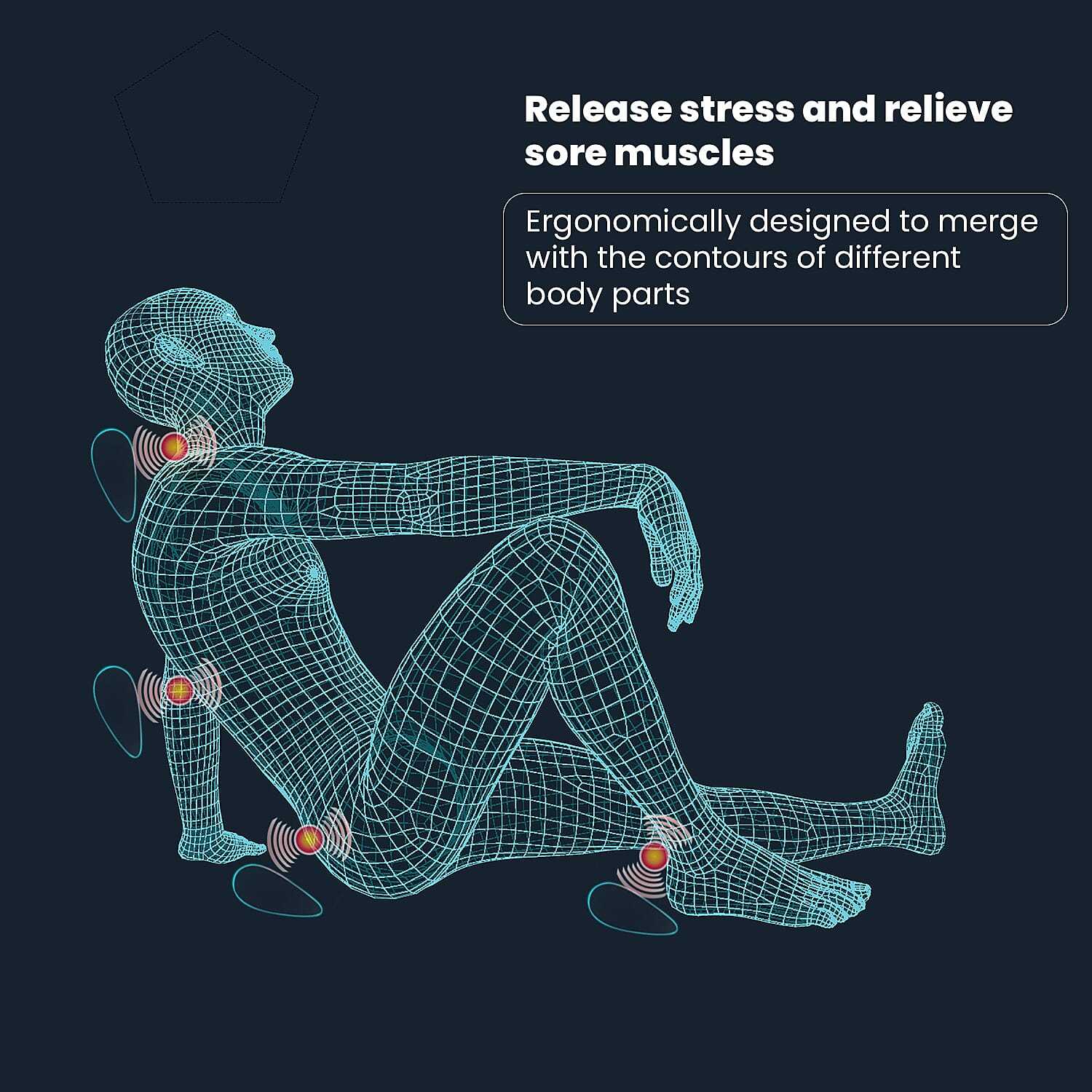 Soul Smart Neck Shaitsu Massager with Car Adaptor (Size 31x11 cm) - Brown