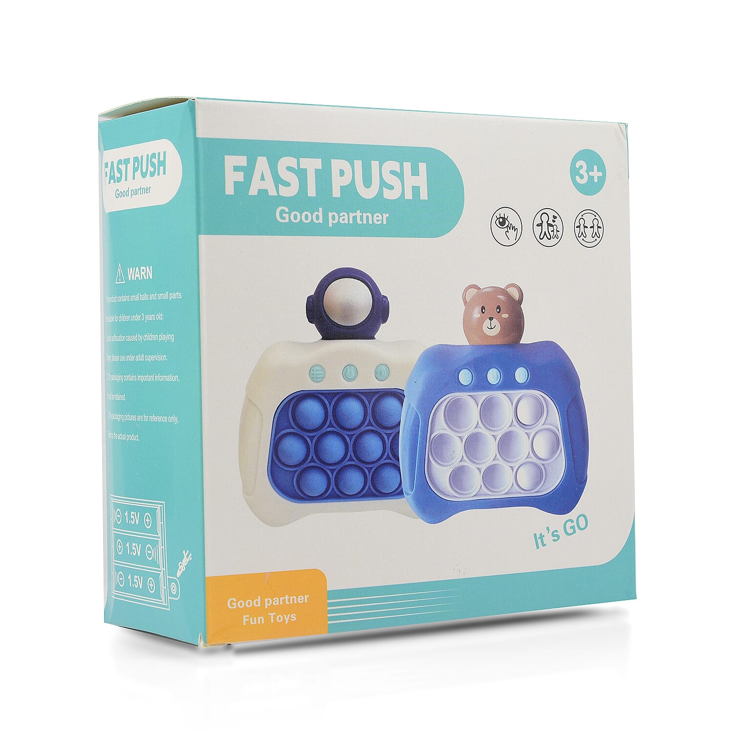 Trending - Fast Push Bear Pop It Game powered by AAA Battery