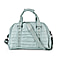 Water Repellent Pleated Travel Bag with Removable Shoulder Strap - Mint