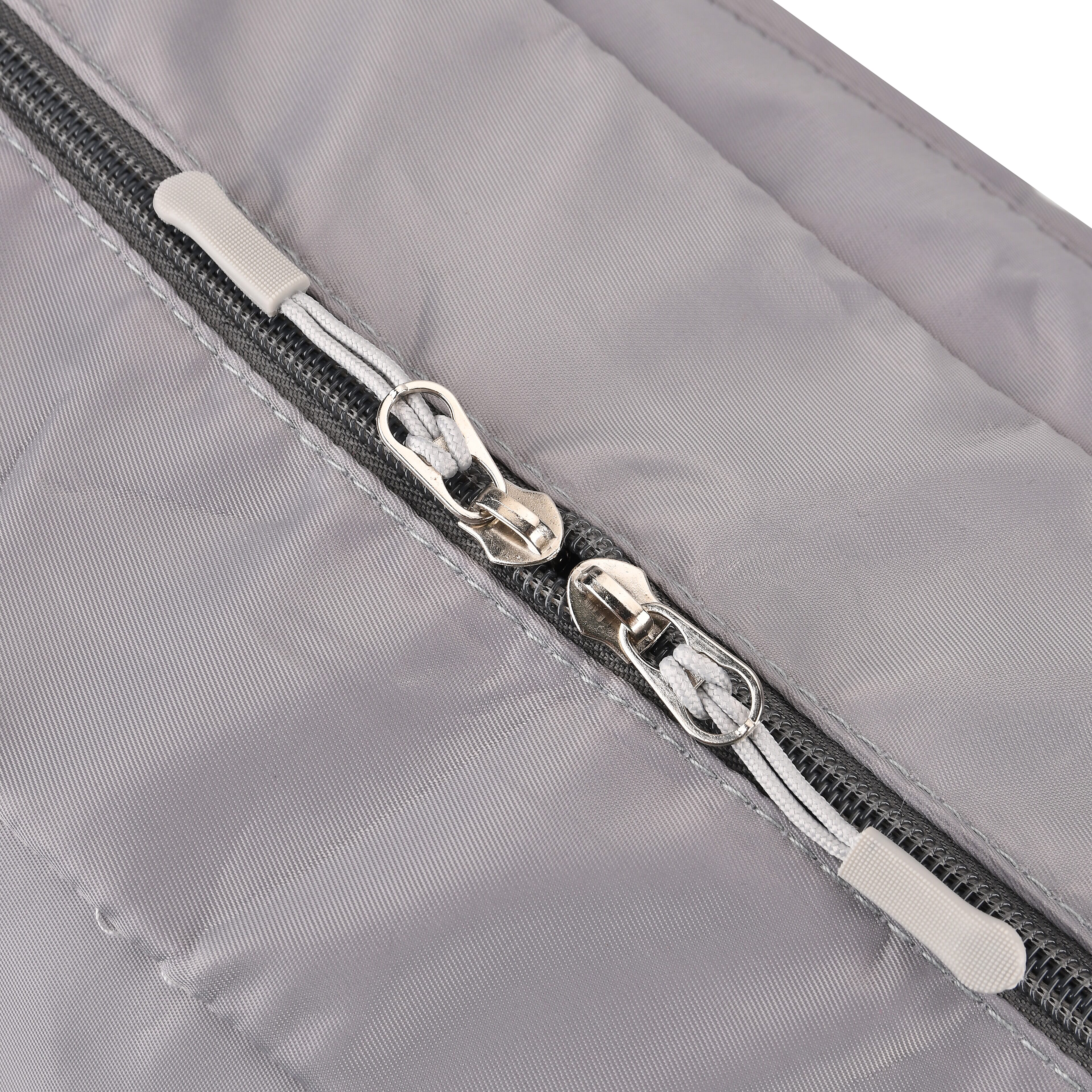 Water Repellent Pleated Travel Dufflle Bag - Grey