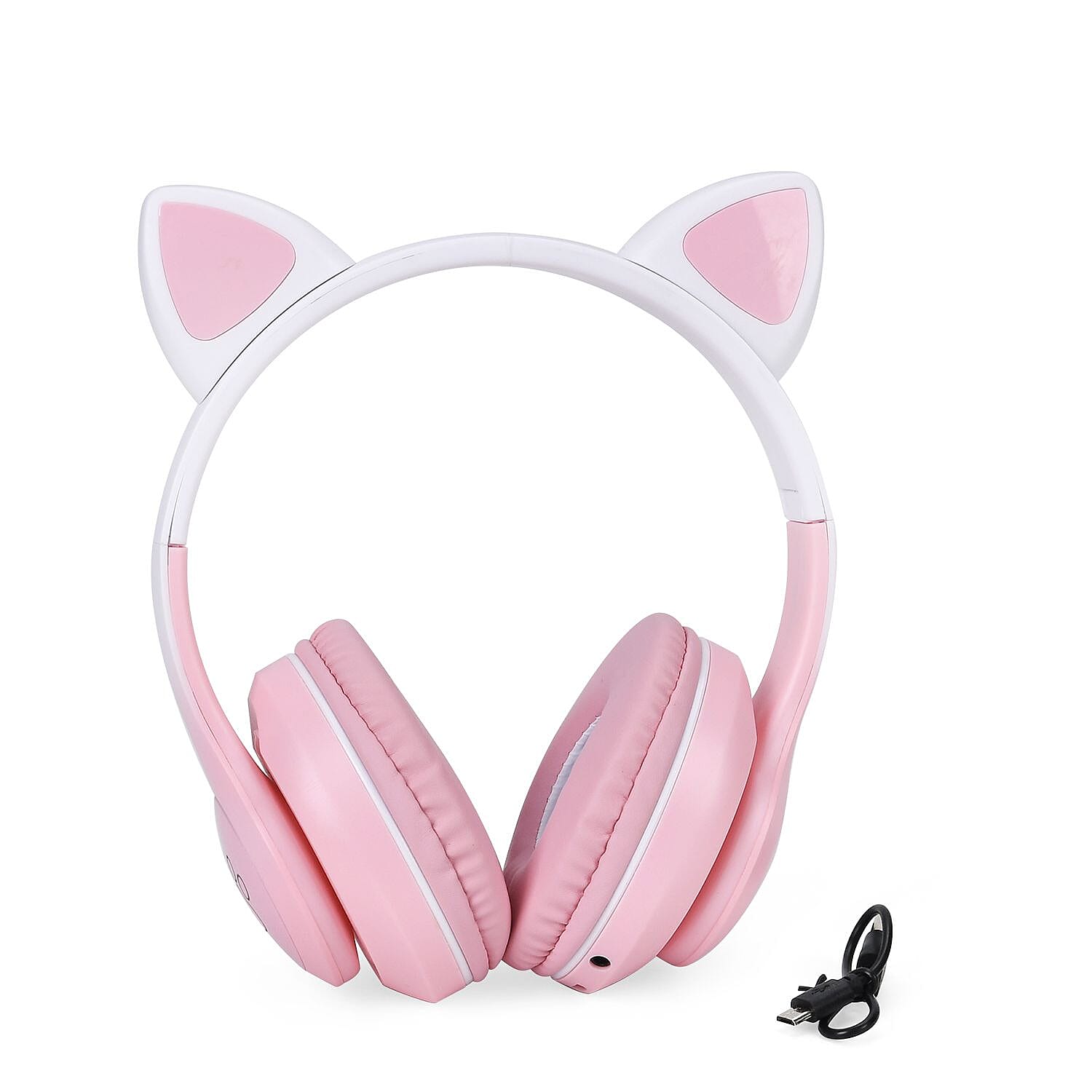 Bluetooth Headphone with LED light & (150mAh Li-ion Battery) - Pink