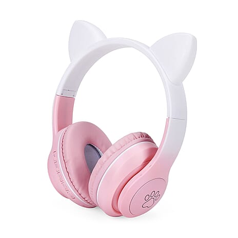 On-Ear and Over-Ear Headphone (Size 16x8 cm) - Pink & Pink