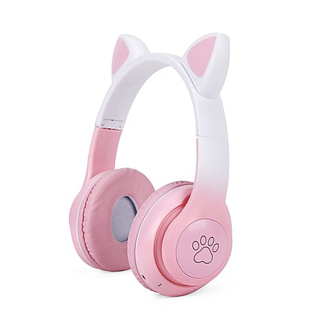 On-Ear and Over-Ear Headphone (Size 16x8 cm) - Pink & Pink