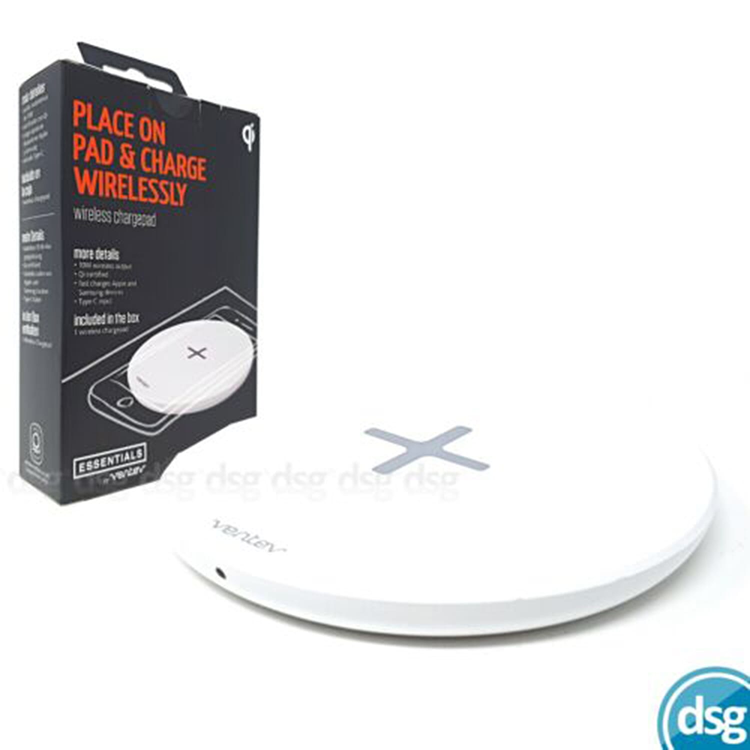 10W Qi Fast Wireless Charging Pad- White