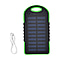 Energy Efficient Solar Charger 5000 mAH Power Bank with charging Cable included- Black & Black