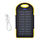 Energy Efficient Solar Charger 5000 mAH Power Bank with charging Cable included- Black & Black