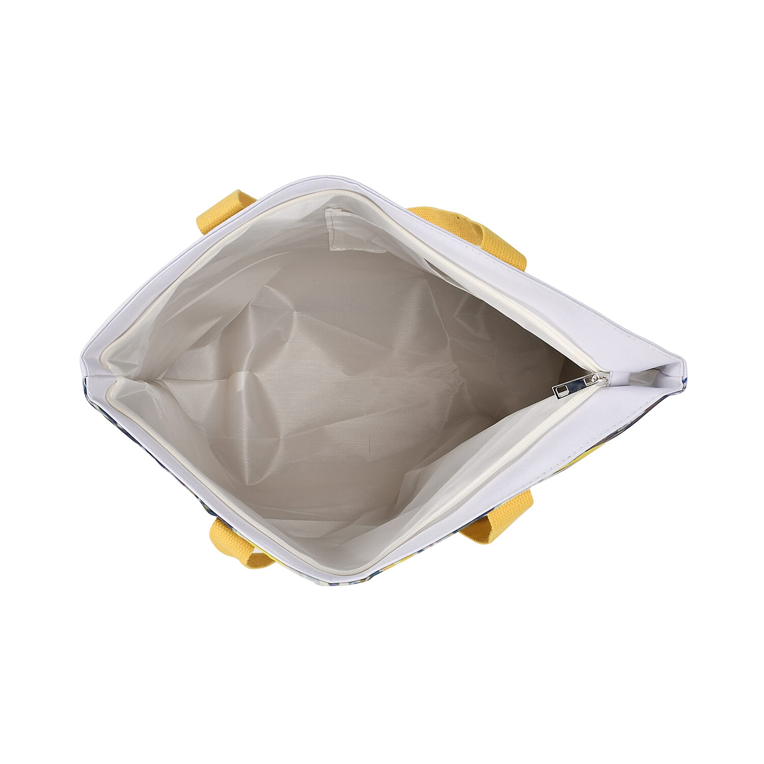 Set of 2 Tie Dye Pattern Tote Bag with Handle Drop - Blue & Yellow