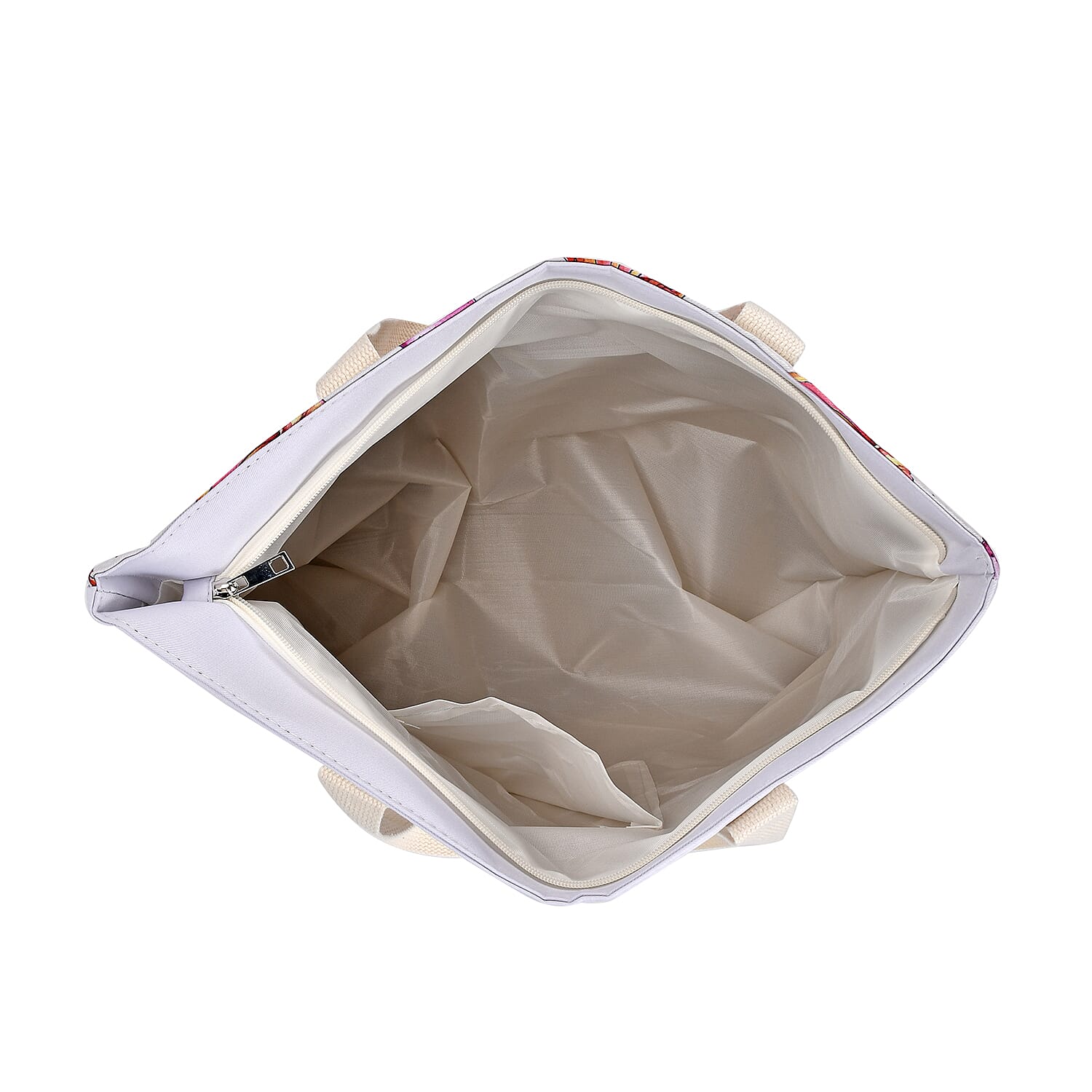 Set of 2 Sea Gull Pattern Tote Bag with Handle Drop - Red & Blue