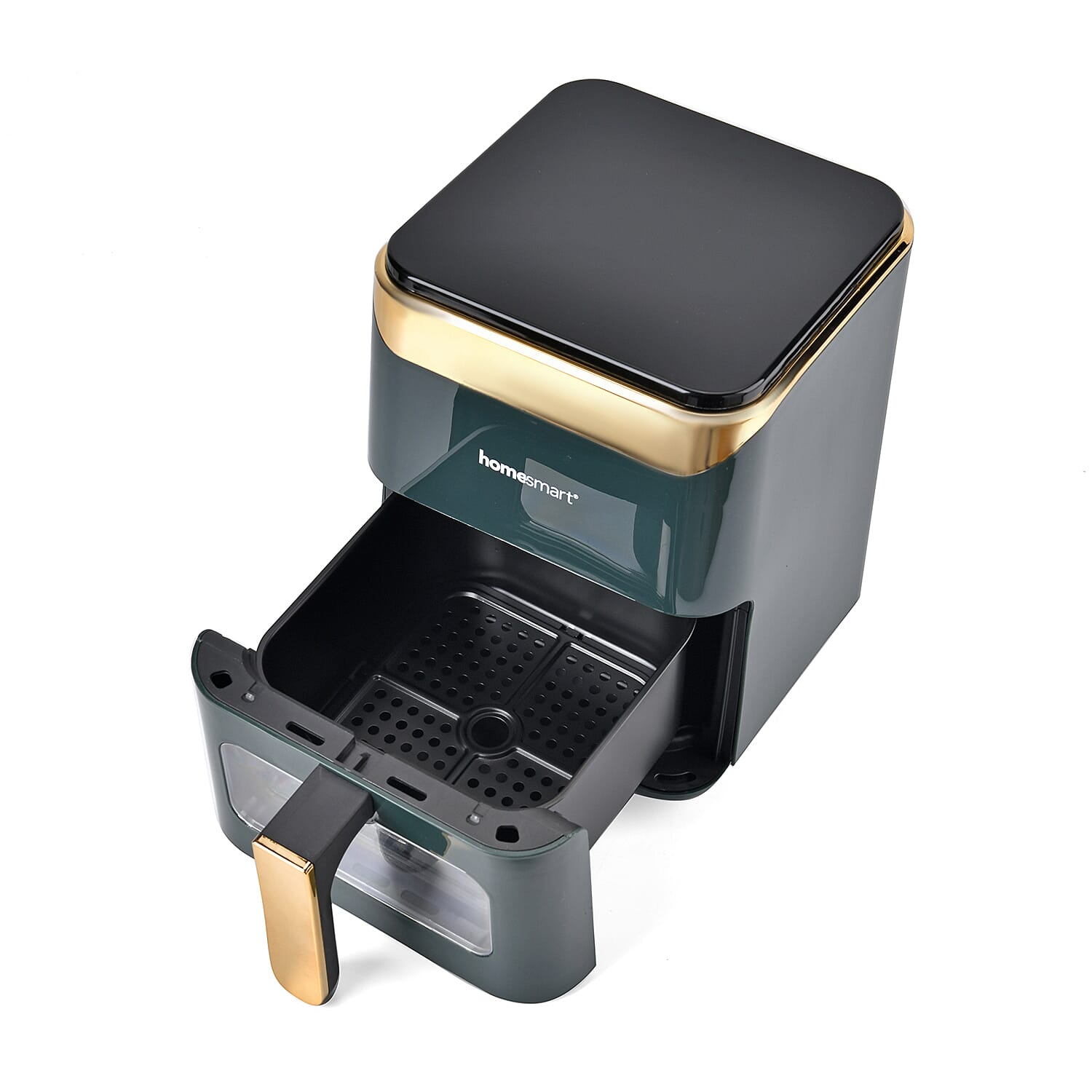 LIQUIDATION DEAL - Homesmart 3.5L Digital Air Fryer - Crisp, Roast, Bake - With Less Oil - 10 Menu Options - Green & Gold