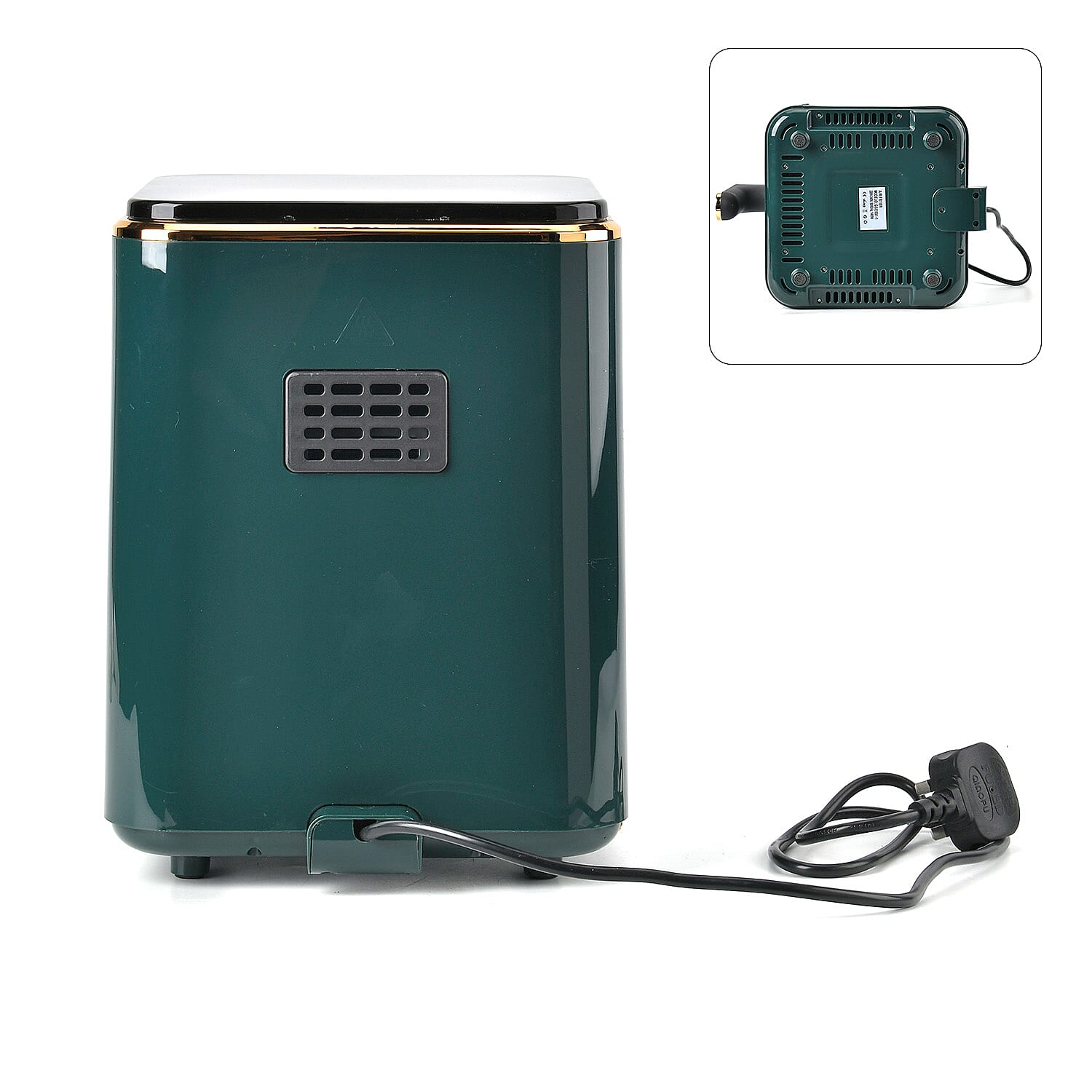 LIQUIDATION DEAL - Homesmart 3.5L Digital Air Fryer - Crisp, Roast, Bake - With Less Oil - 10 Menu Options - Green & Gold