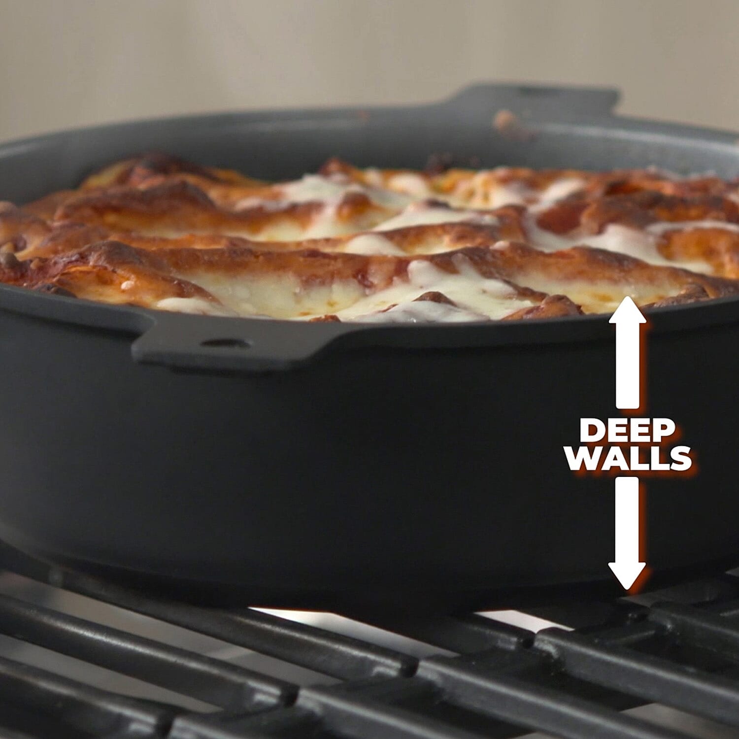 Flavorcast 24cm 7 Piece Grande Set - Die Cast Stackable Cookware - Black