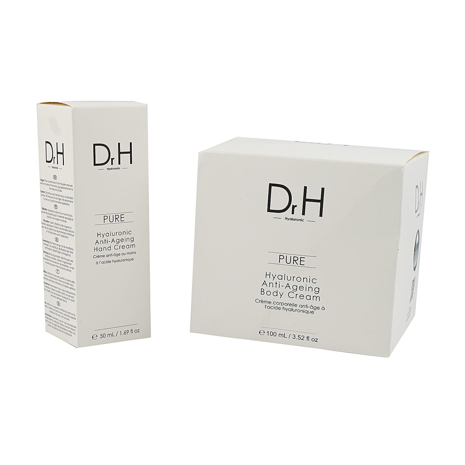Dr H Hyaluronic Acid Anti-Ageing Body Cream 100ml and Hand Cream 50ml Duo