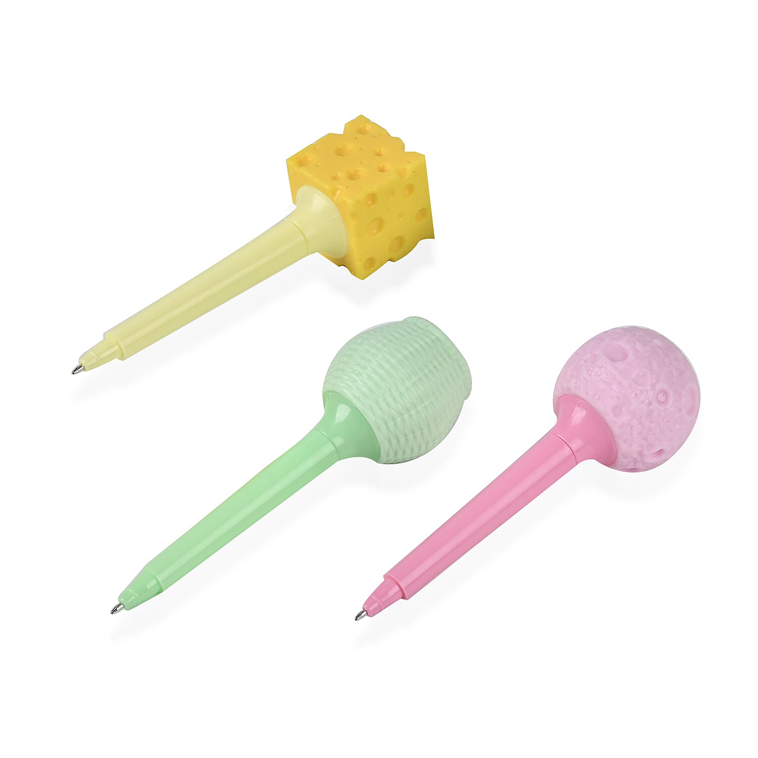 Set of 6 Animal Squeezer Pens - (2xPuppy, 2xMouse, 2xDuck) - Multi