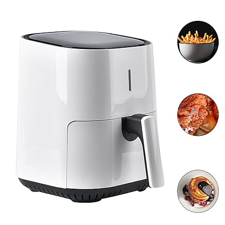 Homesmart Digital Air Fryer (4L,1200W) - Roasts, Bakes and Grills Faster With Less Fat - White