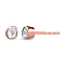 Artisan Crafted Polki Diamond Stud Earrings in 18K Vermeil Rose Gold Plated Sterling Silver 0.15 Ct