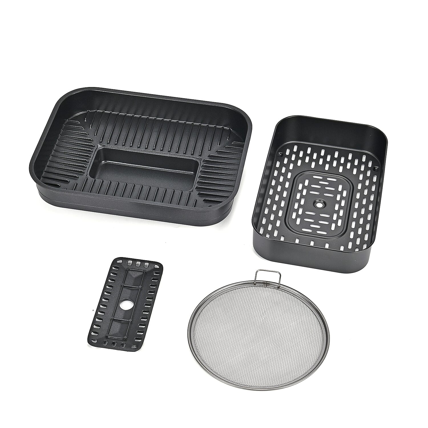 Complete Kitchen In A Box - HOMESMART Air Fry, Steam Grill Bake, Dehydrate (6L - 1700W) - Silver & Black