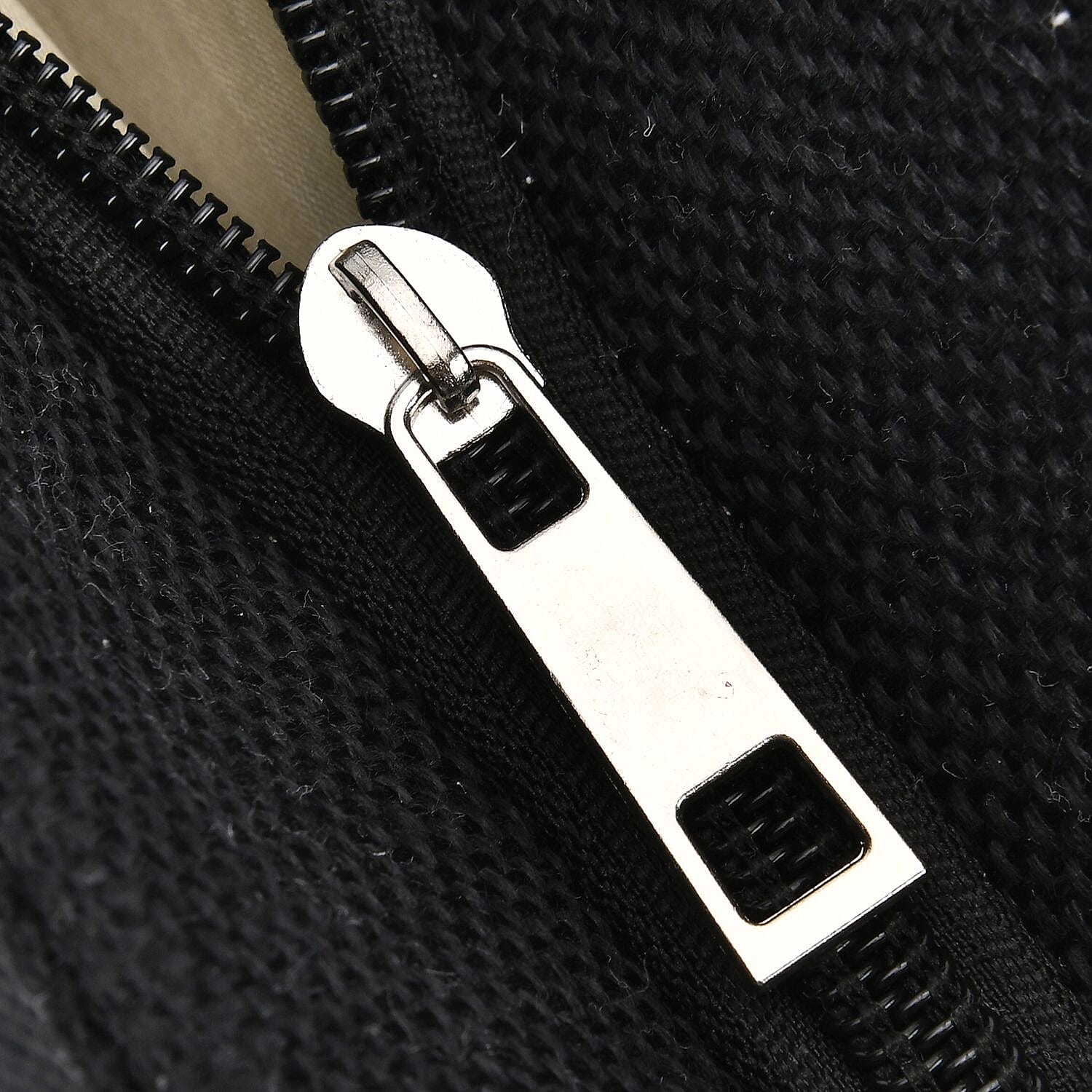 Cat Pattern Tote Bag with Mettalic Glitter Gold - Black