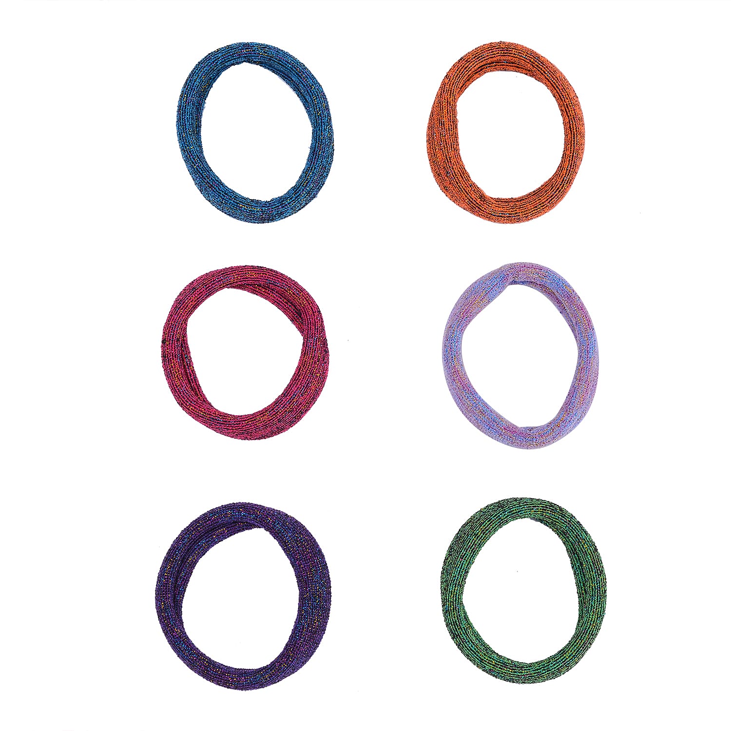 Set of 100 Cotton Hair Band - Multi