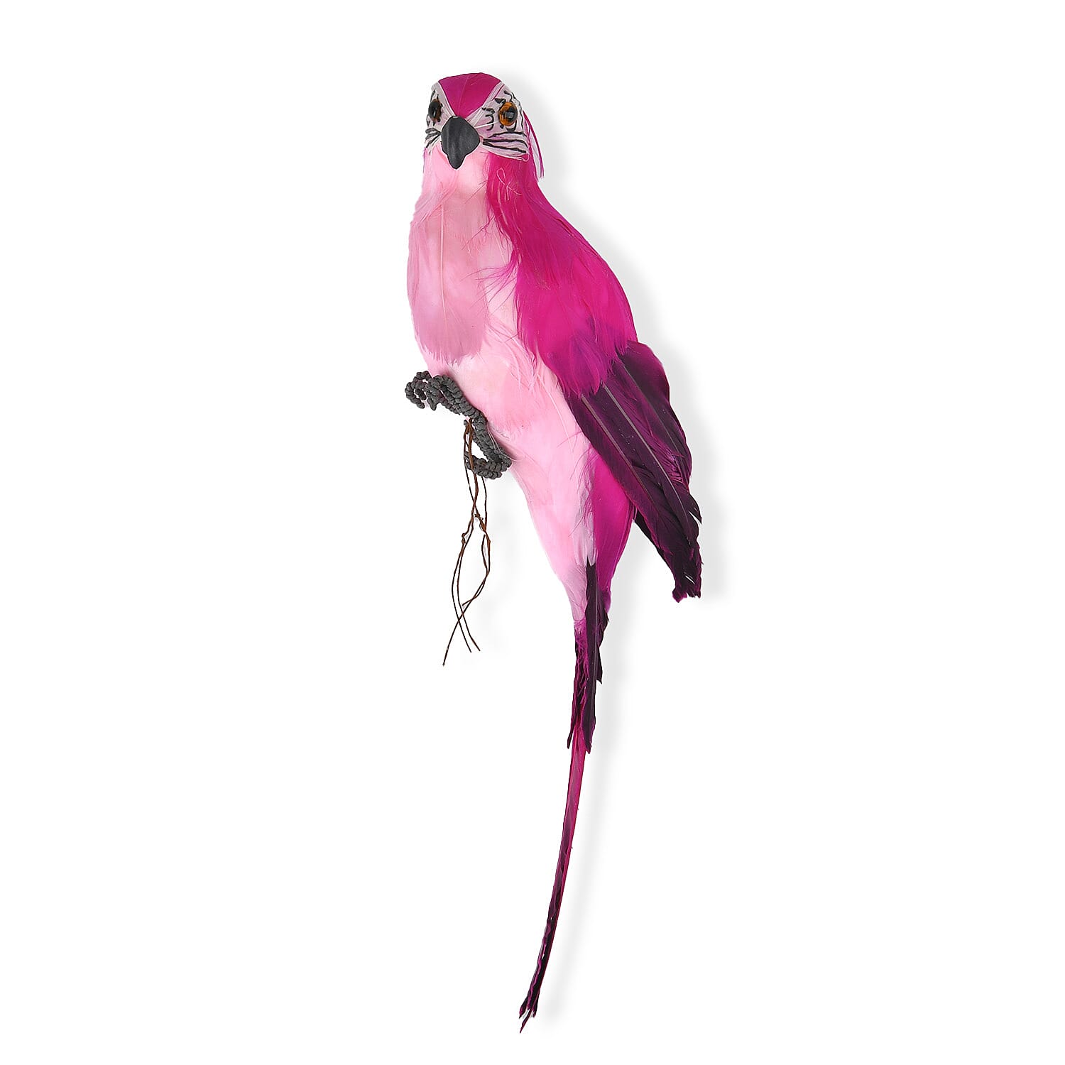 Realistic Parrot Figurine (Size 35cm) - Pink