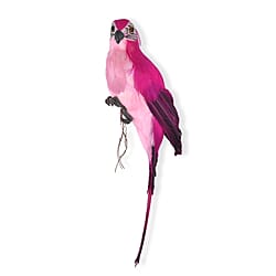 Realistic Parrot Figurine (Size 35cm) - Pink