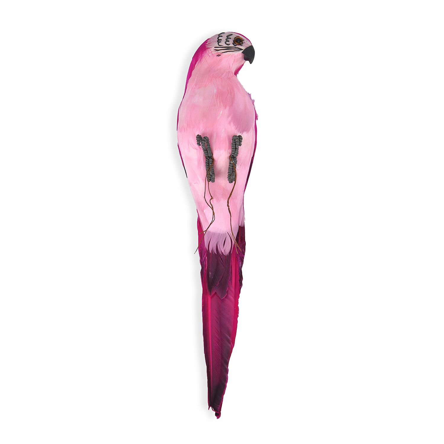 Realistic Parrot Figurine (Size 35cm) - Pink