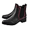 LOTUS - Leather Murphy Pull-On Ankle Boots - Grey and BORDO