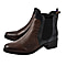 LOTUS - Leather Murphy Pull-On Ankle Boots - Grey and BORDO