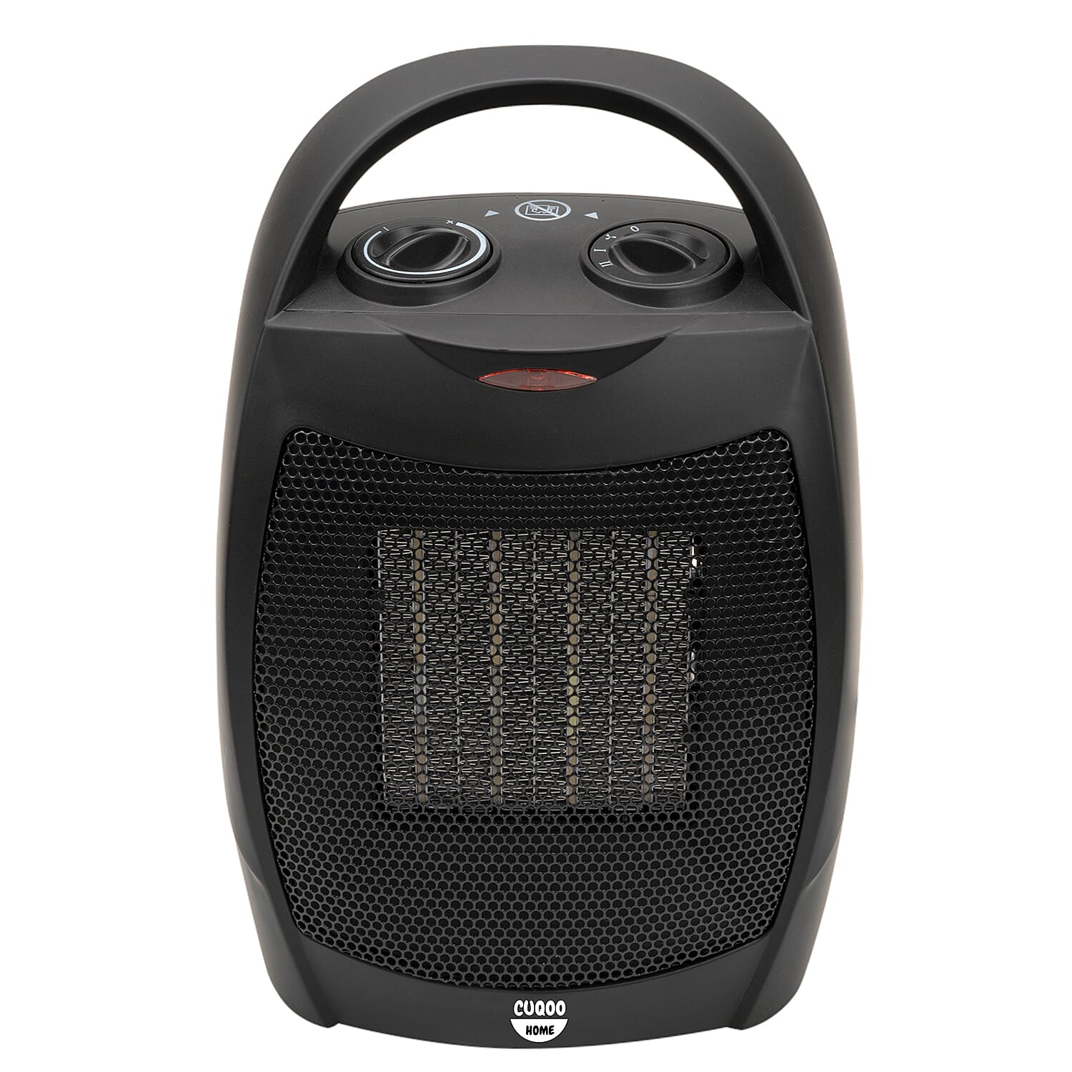 Closeout Deal - Lightweight & Energy Efficient Ceramic Heater with 3 Power Settings, Adjustable Thermostat & Overheating Protection Technology  - Black