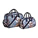 Set of 2 Duffle Bags with Shoulder Straps and Rolling Wheel