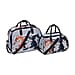 Set of 2 Duffle Bags with Shoulder Straps and Rolling Wheel