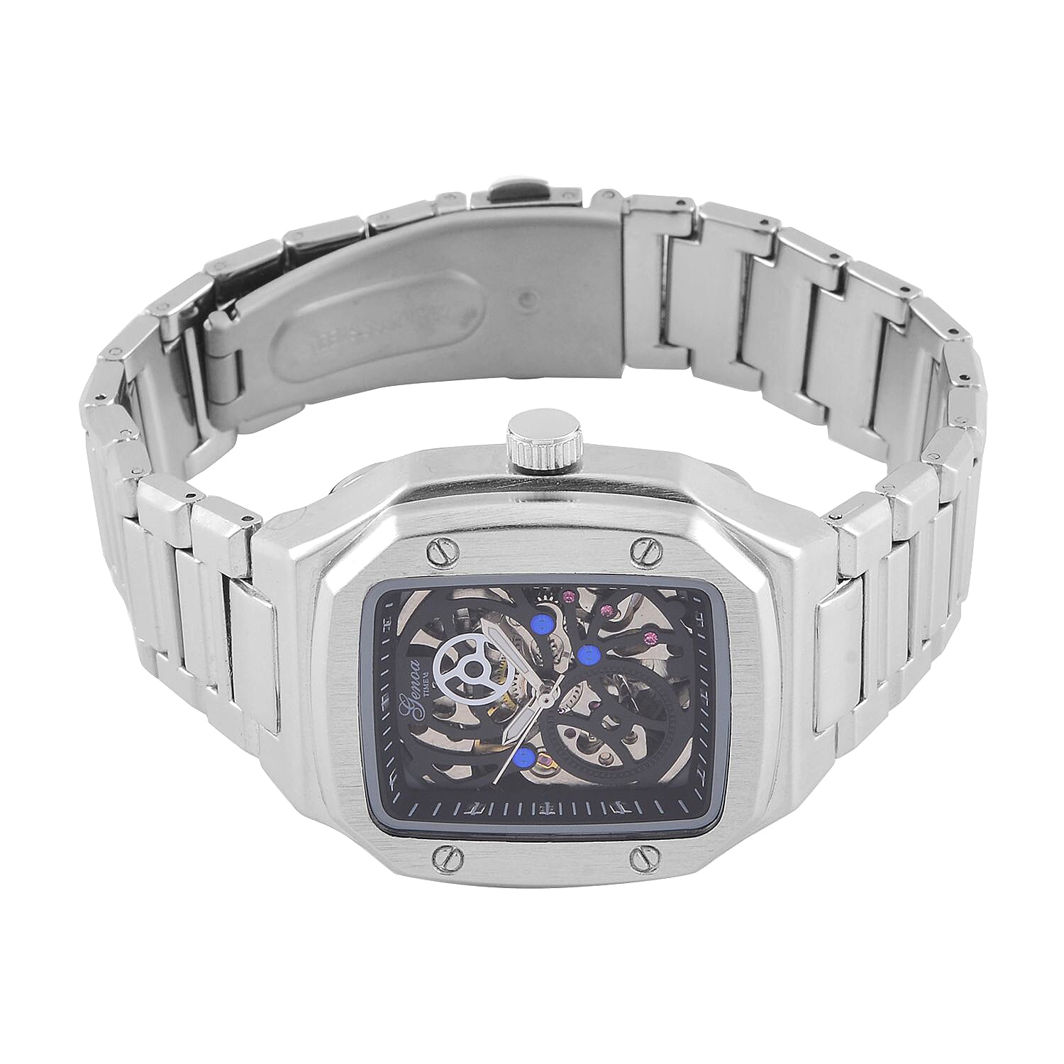 Limited Edition - GENOA Time V2 Automatic Skeleton Watch in - Silver