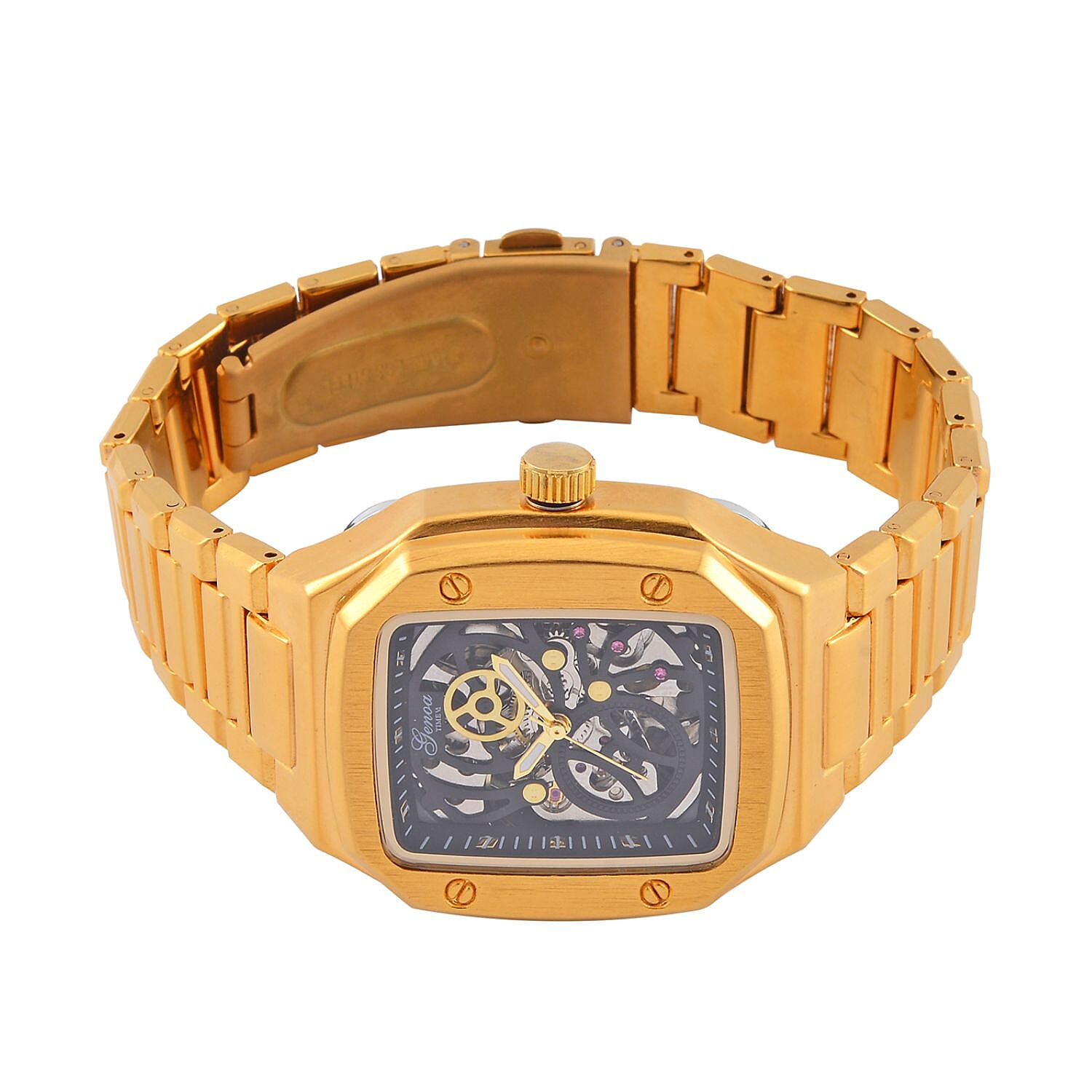 Limited Edition - GENOA Time V2 Automatic Skeleton Watch Gold