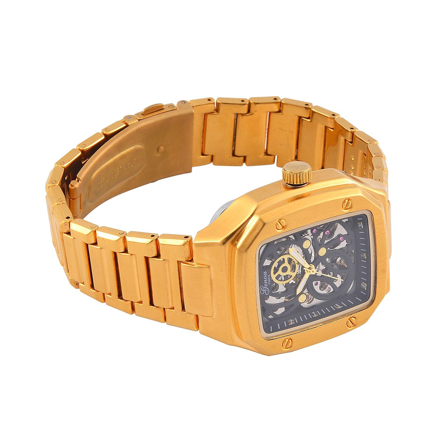 Limited Edition - GENOA Time V2 Automatic Skeleton Watch Gold