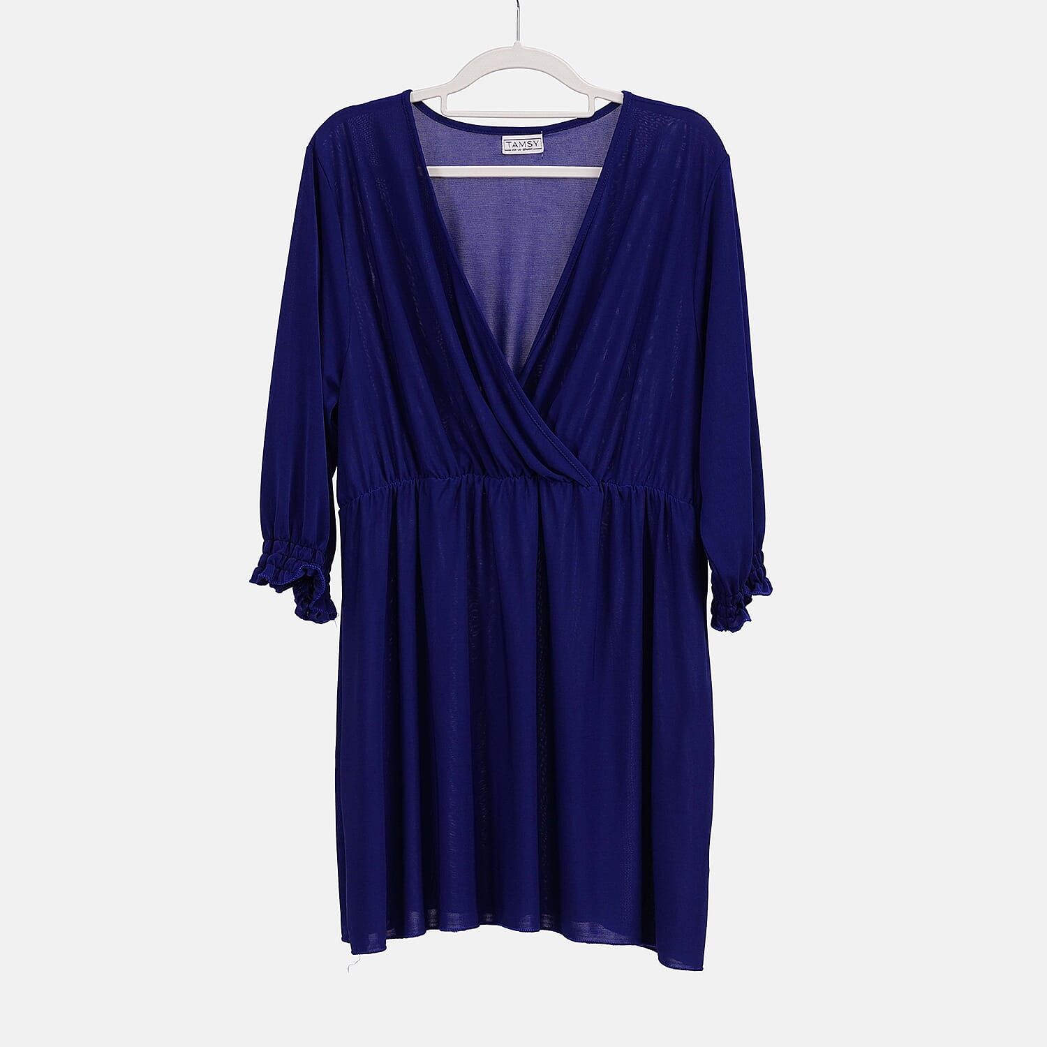 Tamsy Black Boat Neck Knit Drape Stripe Top