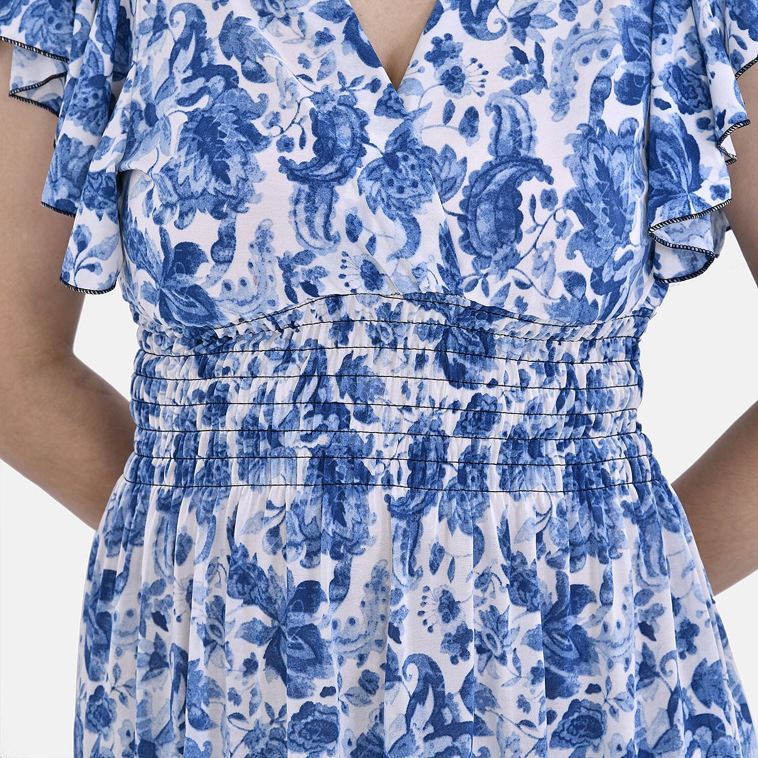 Tamsy Polyester Solid Dress - Black