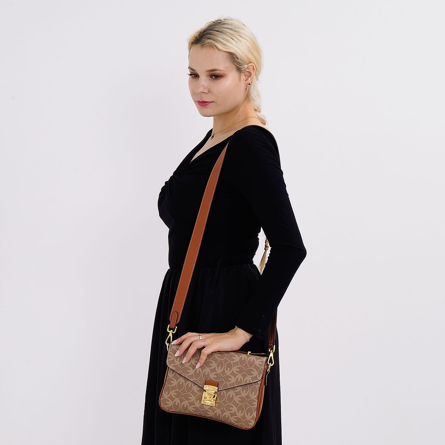  GUANCHI Crossbody Bag with Shoulder Strap - Off White
