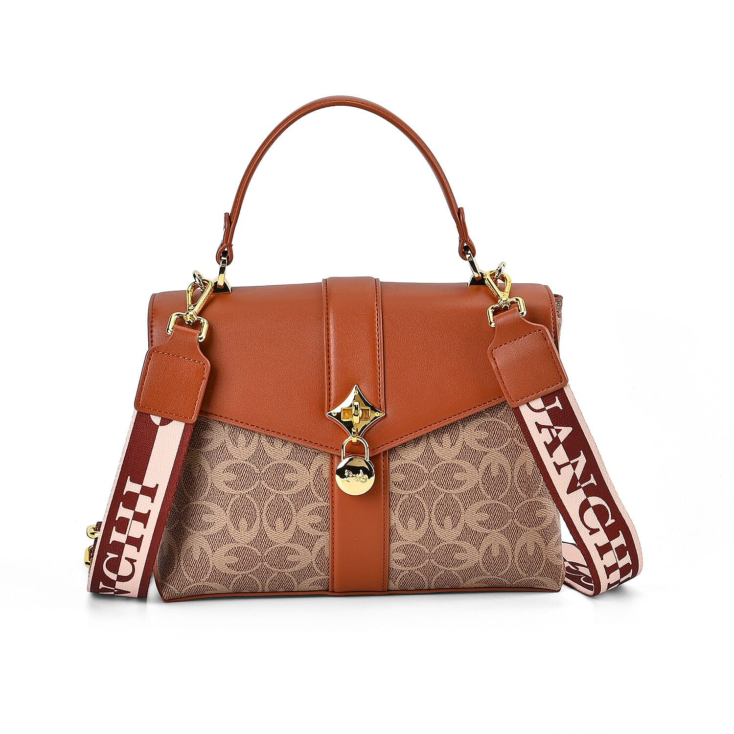 GUANCHI Crossbody Bag with Handle Drop - Brown
