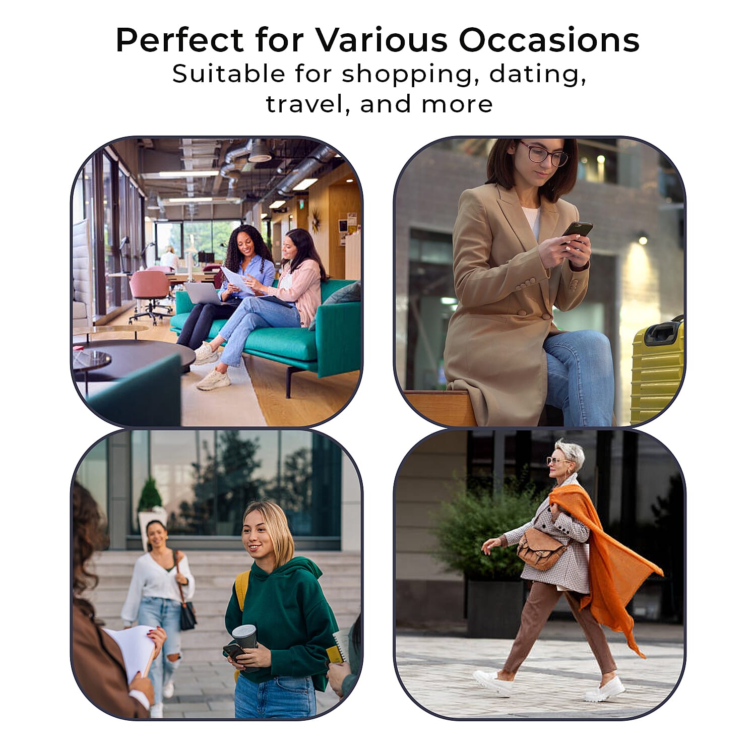 GUANCHI Crossbody Bag with Handle Drop - Brown