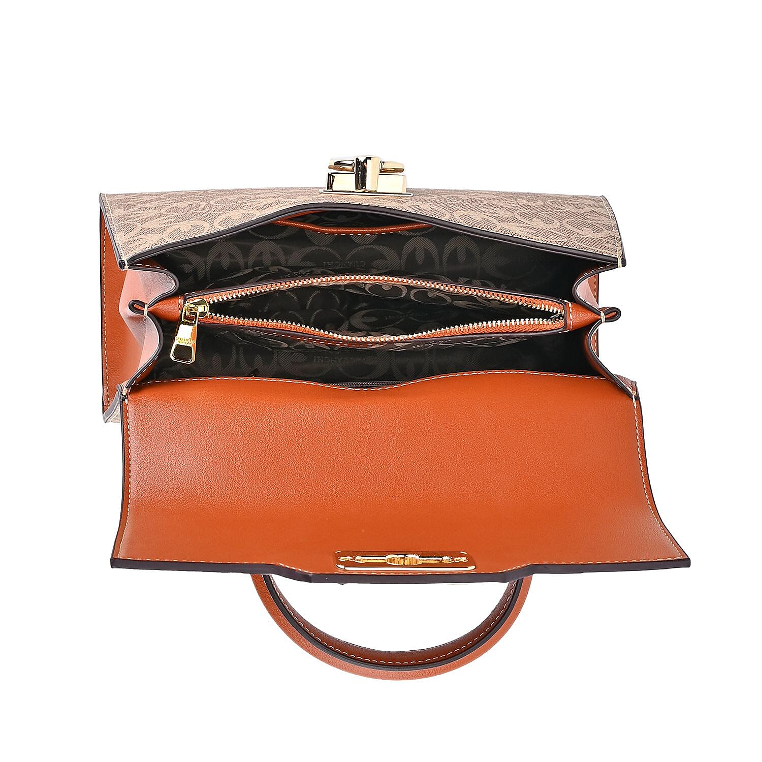 GUANCHI Crossbody Bag with Handle Drop - Brown