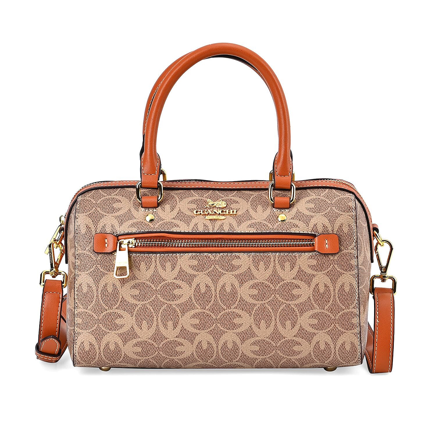  GUANCHI Crossbody Bag with Shoulder Strap - Brown