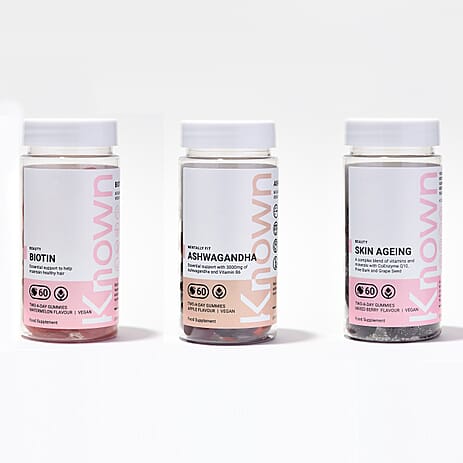 Known Nutrition - Mind and Beauty Bundle (Known Ashwagandha, Biotin and Skin Ageing Gummies)