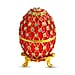 Easter Special - Austrian Crystal Trinket Box with Red Enamelling & Tripod Stand