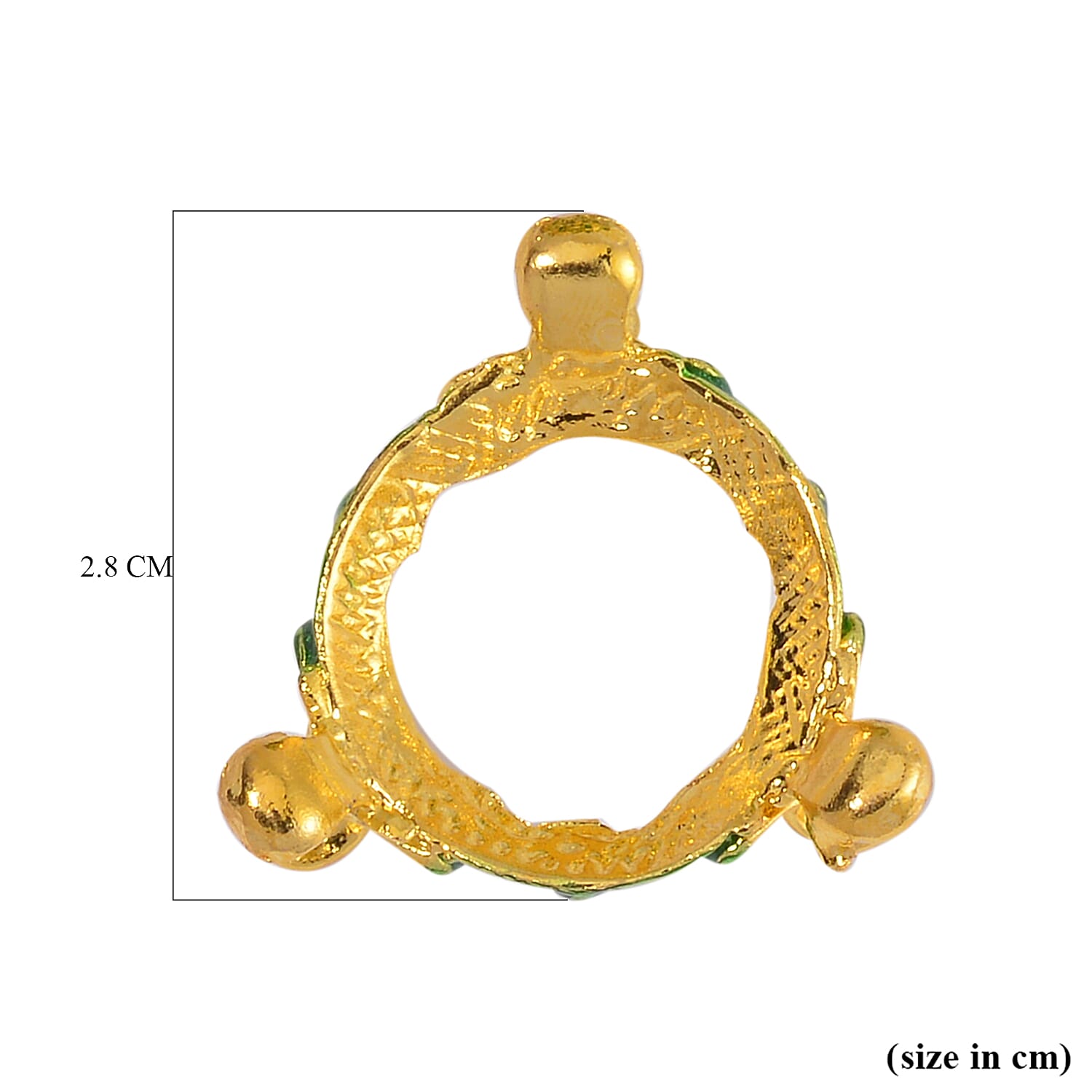 Easter Special - Austrian Crystal Trinket Box with Green Enamelling & Tripod Stand