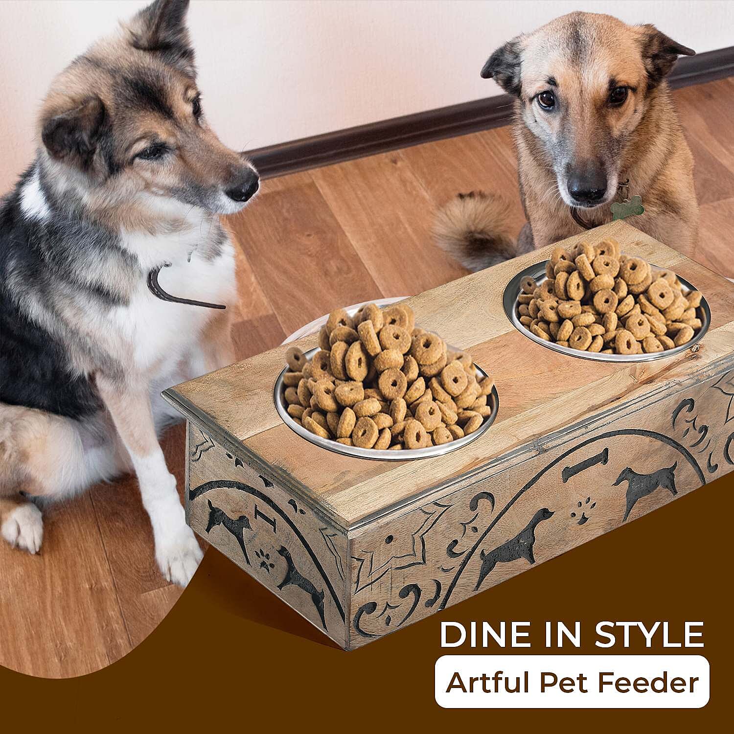 Nakkashi Pet Food and Supplies (Size 47x22x12 cm) - Brown & Natural