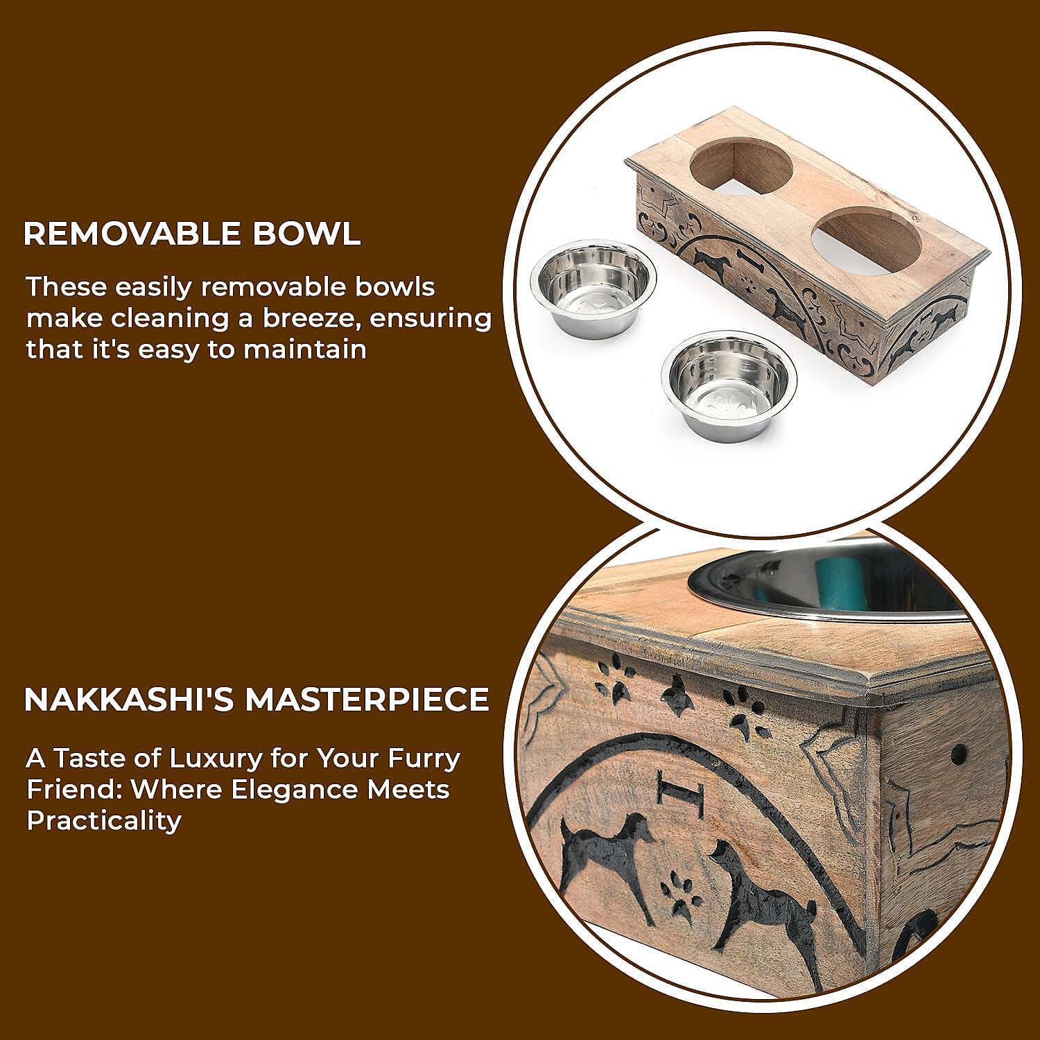 Nakkashi Pet Food and Supplies (Size 47x22x12 cm) - Brown & Natural