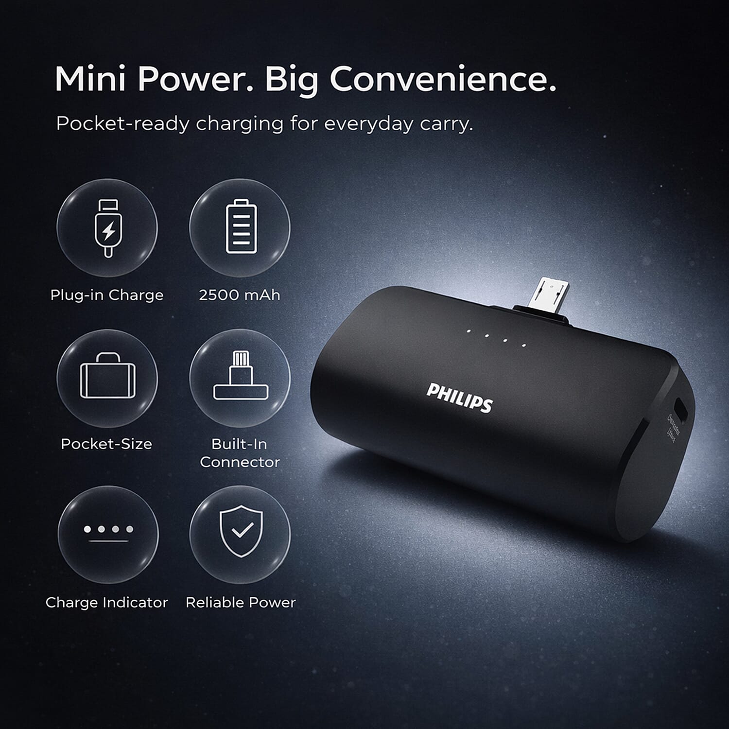 Philips Powerbank (USB - C) compatible with USB - C Devices