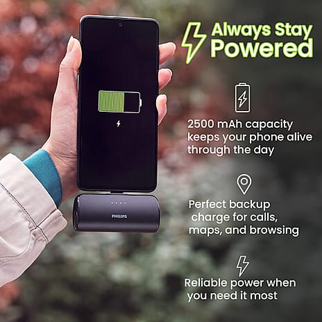Philips Powerbank (Type USB-C) for Android and IOS