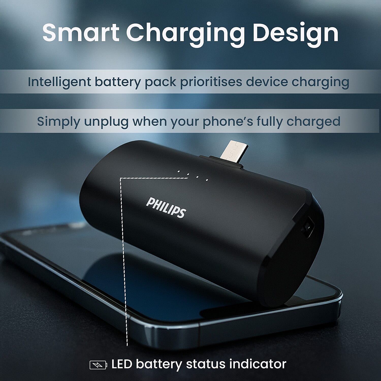 Philips Powerbank (Type USB-C) for Android and IOS