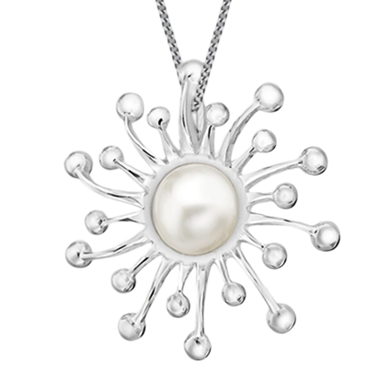 Hatton Garden CloseOut- Sterling Silver Sunray Pendant