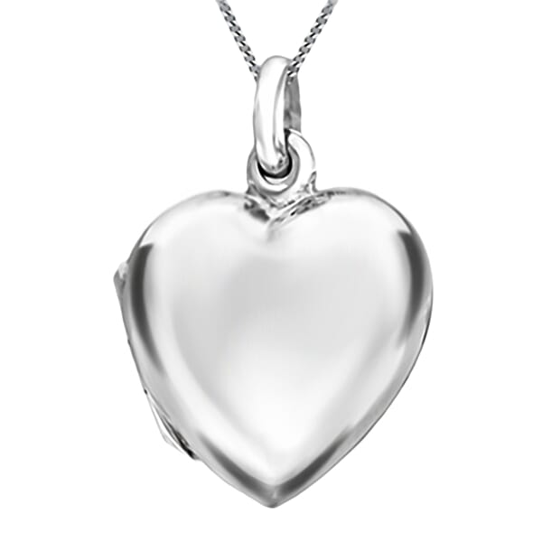 Sterling Silver Openable Heart Pendant - 7694076 - TJC